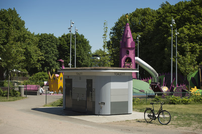 Drottninghög - En offentlig toalett som Danfo driftar och underhåller